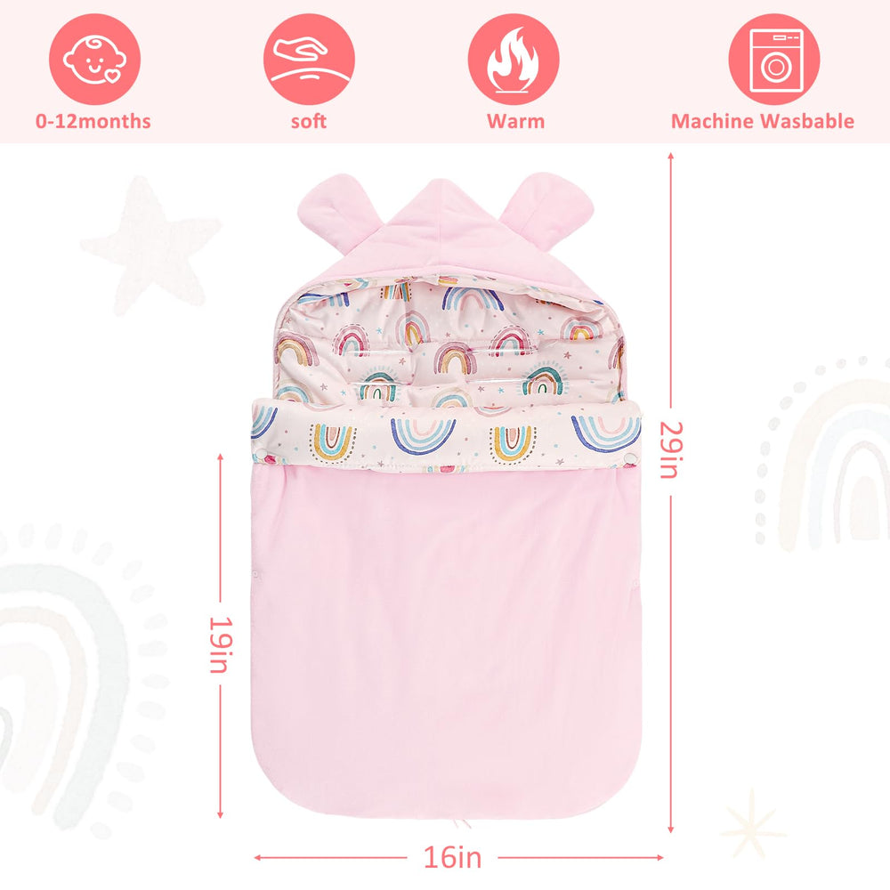 CARUILI carseat blanket stroller-use offers versatile protection in cold weather.