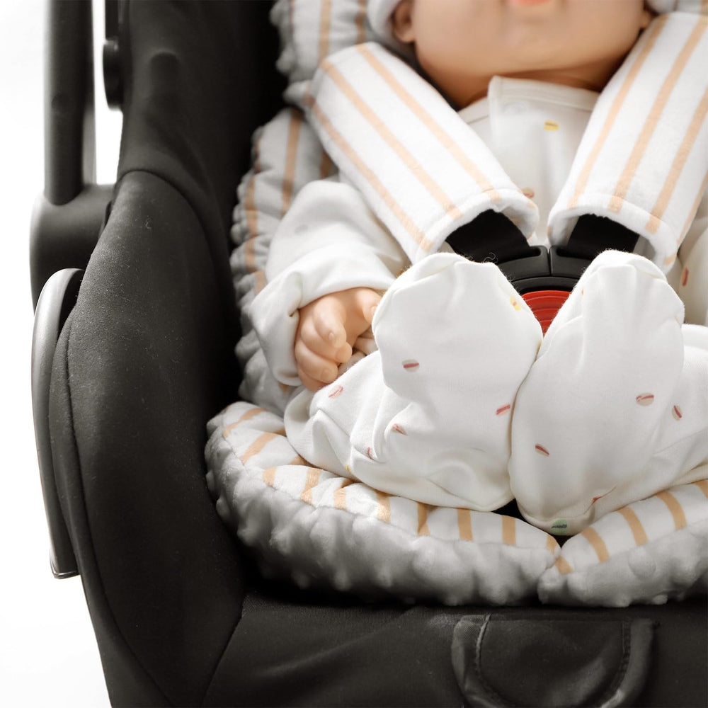 CARUILI insert compatible with stroller, swing, and bouncer for versatility