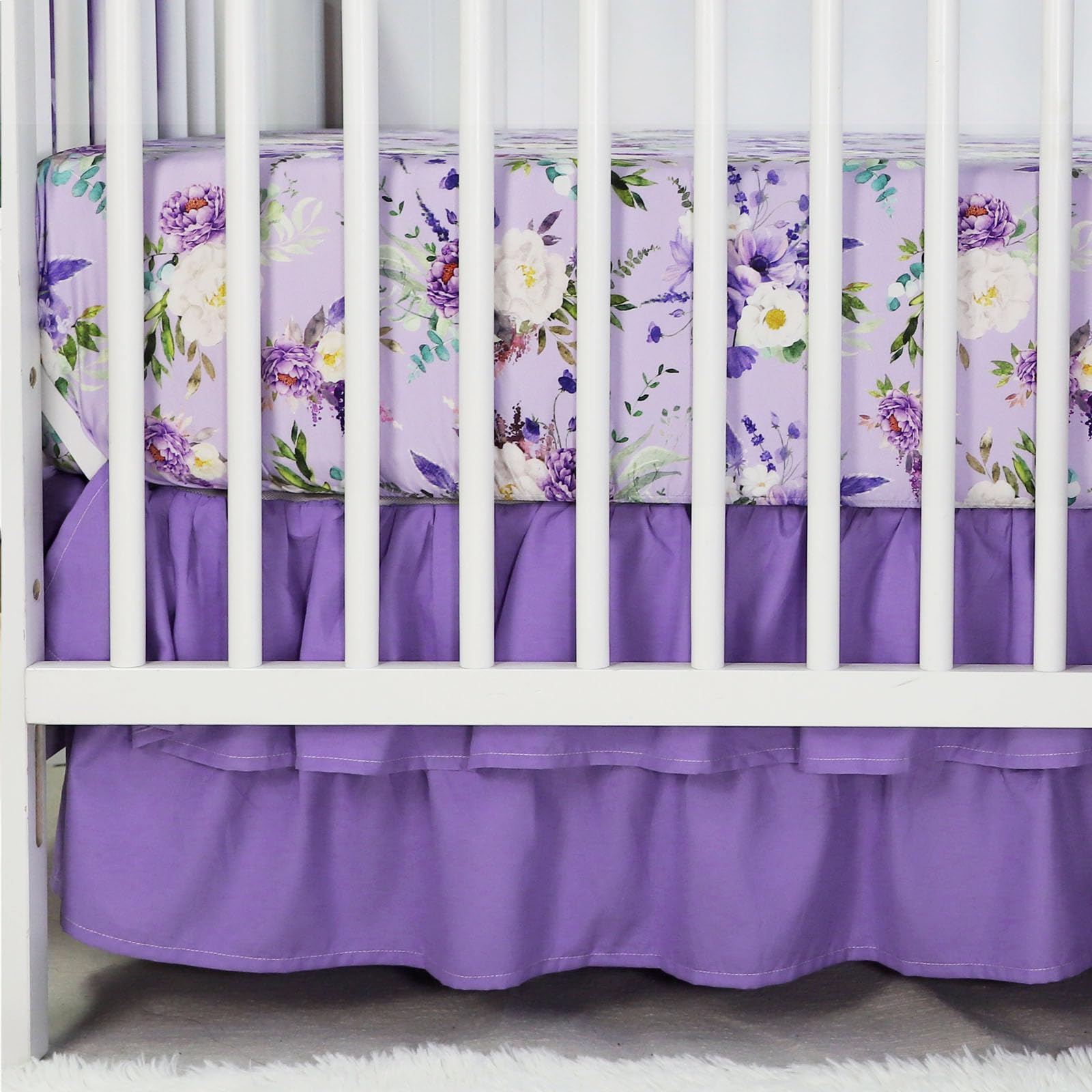 CARUILI crib comforter breathable cotton promotes comfortable sleep for baby.
