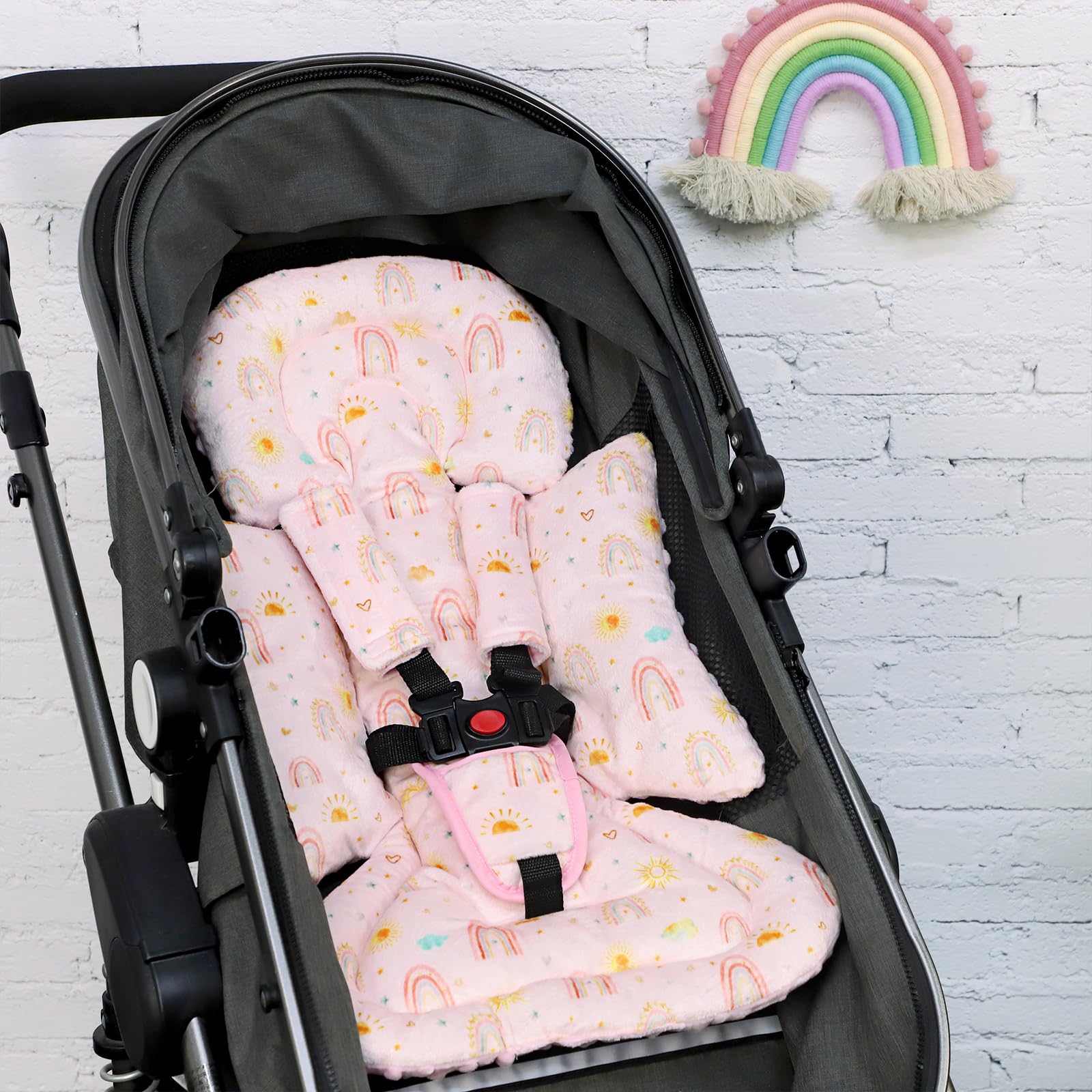 CARUILI cushion measures 25x11 for newborn and preemie fit