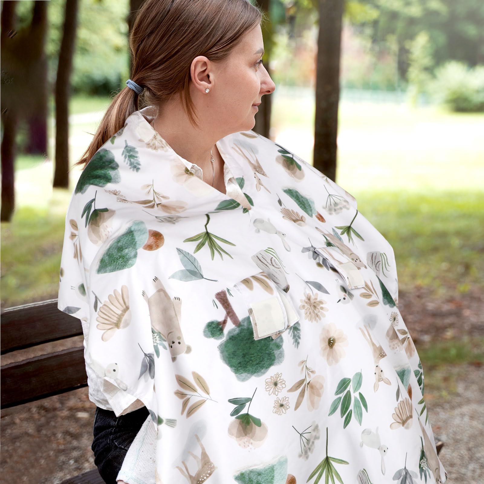 CARUILI Minky cover provides easy installation with Velcro straps for quick setup.