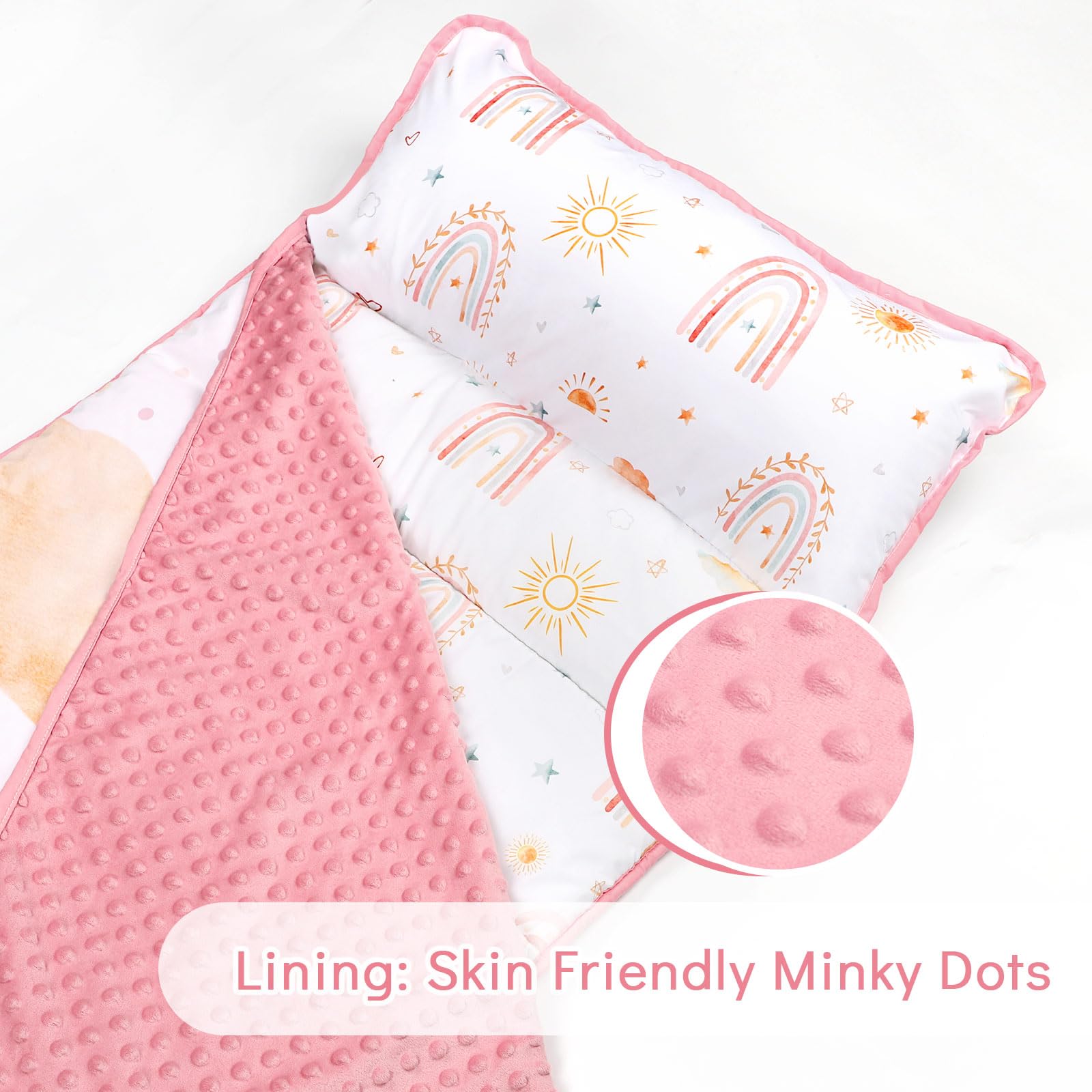 CARUILI nap mat rainbow sun design appeals to kids