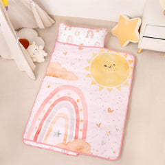 CARUILI nap mat with pillow and blanket setup