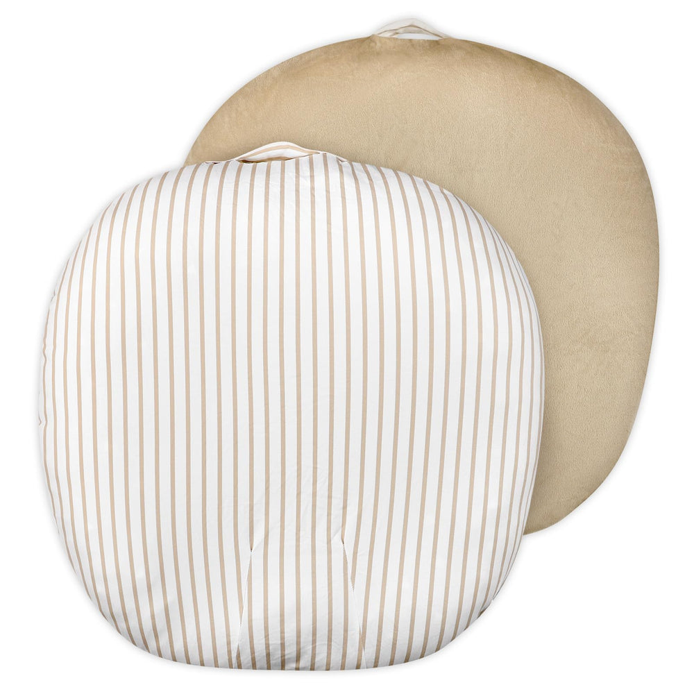 CARUILI newborn lounger cover pattern side showcases versatile design for cozy feeds and naps