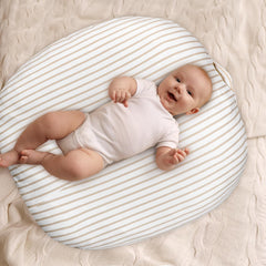CARUILI newborn lounger cover solid Minky side offers plush warmth for sensitive skin