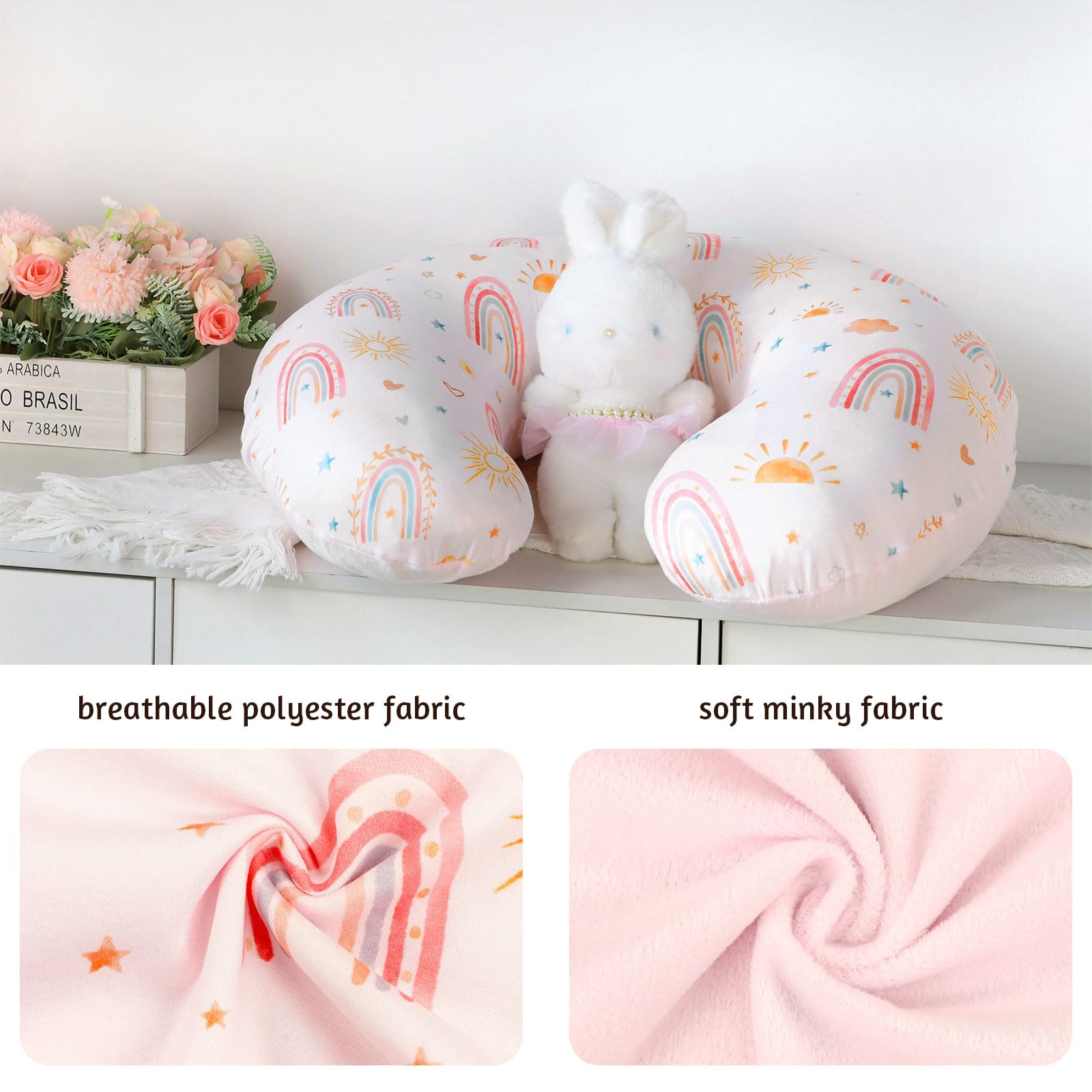 CARUILI pillow cover has an invisible seam for skin-safe design