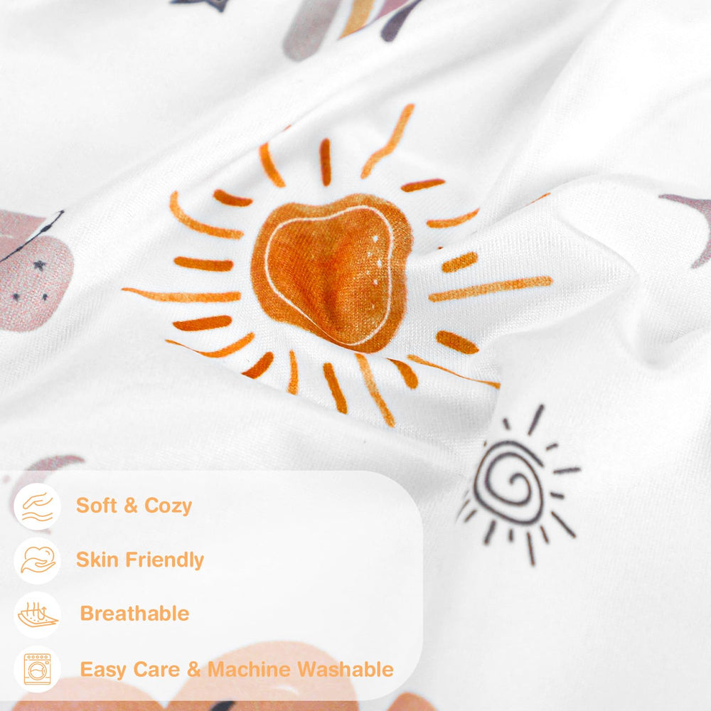 CARUILI nursing pillow cover features invisible seams to protect baby's delicate skin.