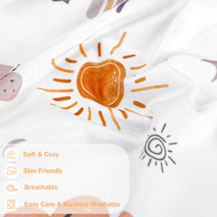 CARUILI nursing pillow cover features invisible seams to protect baby's delicate skin.