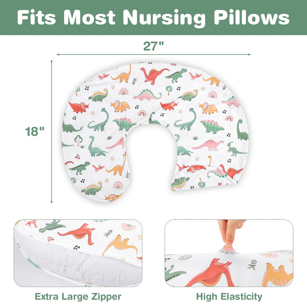 CARUILI nursing pillow cover machine-washable fabric simplifies care