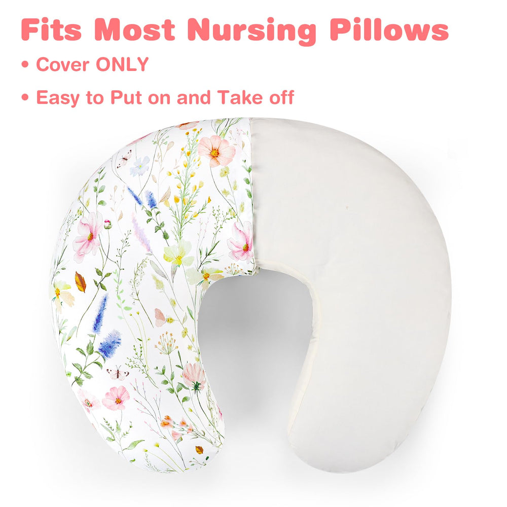 CARUILI nursing pillow cover features an oversized zipper for easy installation