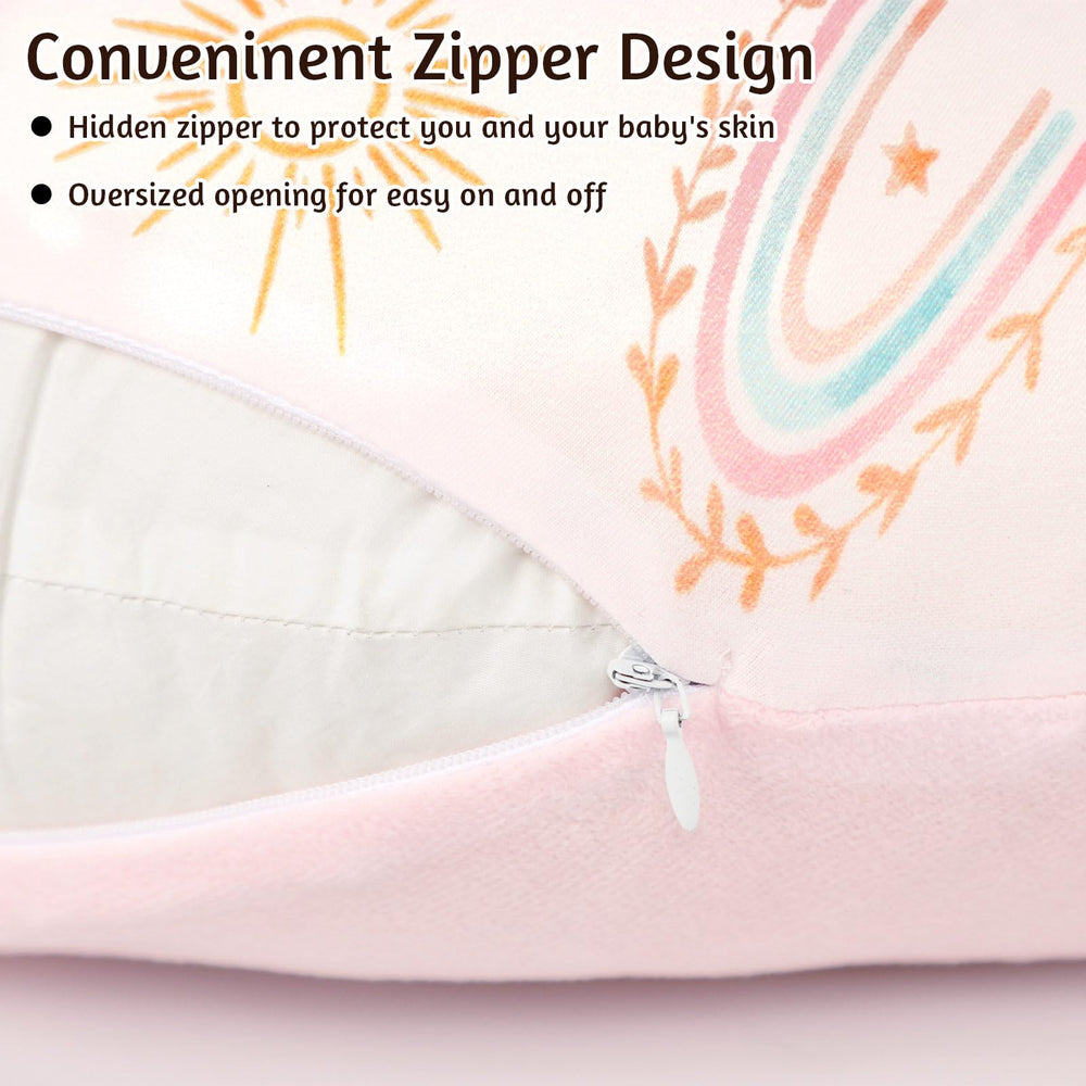 CARUILI nursing cover with oversized zipper for easy installation