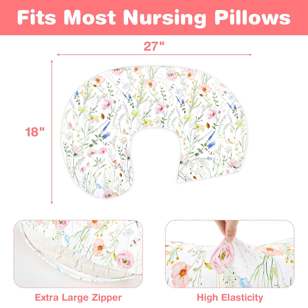 CARUILI nursing pillow cover packaging is gift-ready for baby showers
