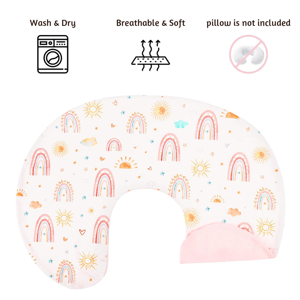CARUILI nursing cover showing stretch polyester for a snug pillow fit
