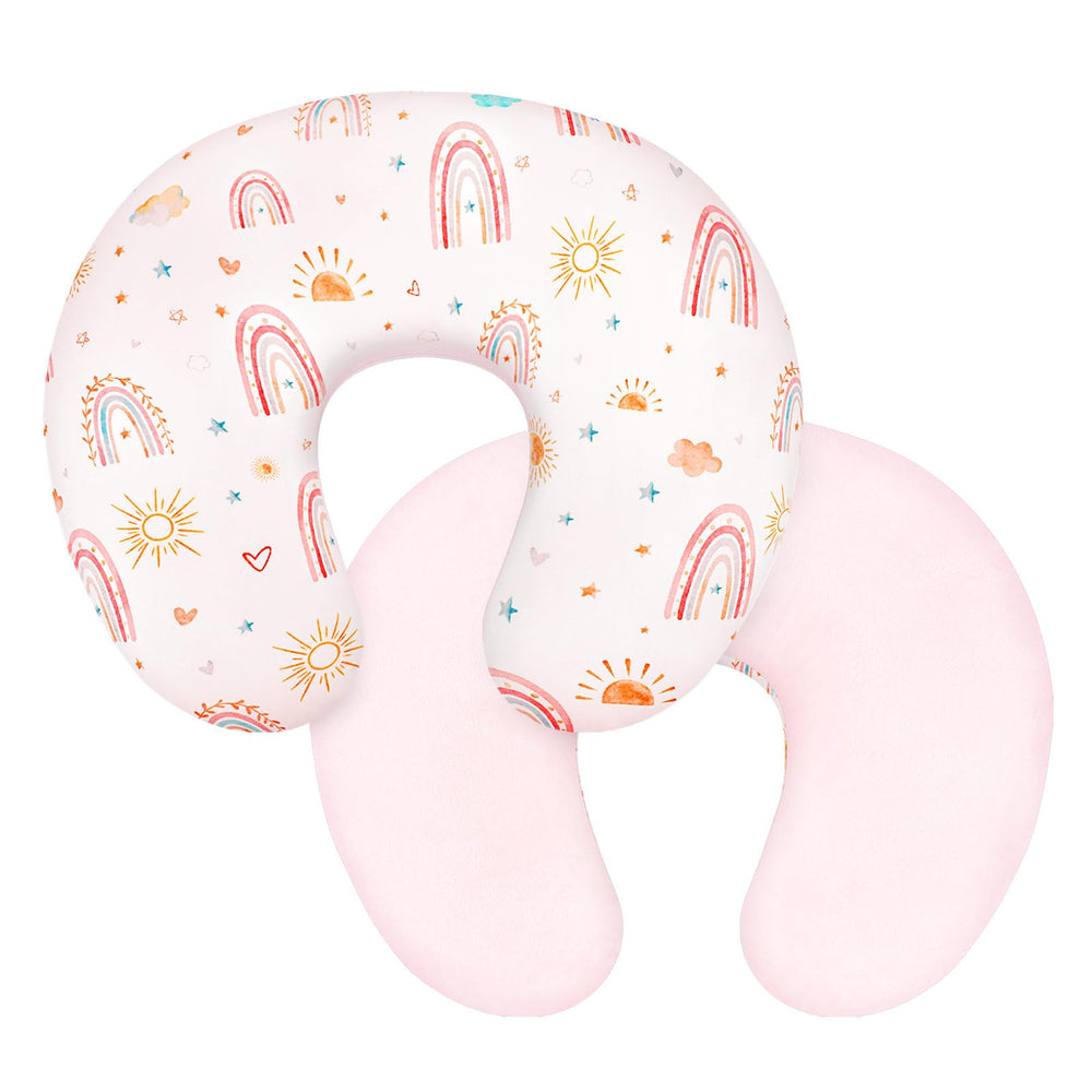 CARUILI nursing pillow cover with ultra-soft Minky texture for baby comfort