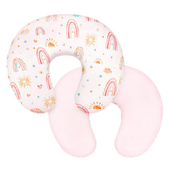 CARUILI nursing pillow cover with ultra-soft Minky texture for baby comfort