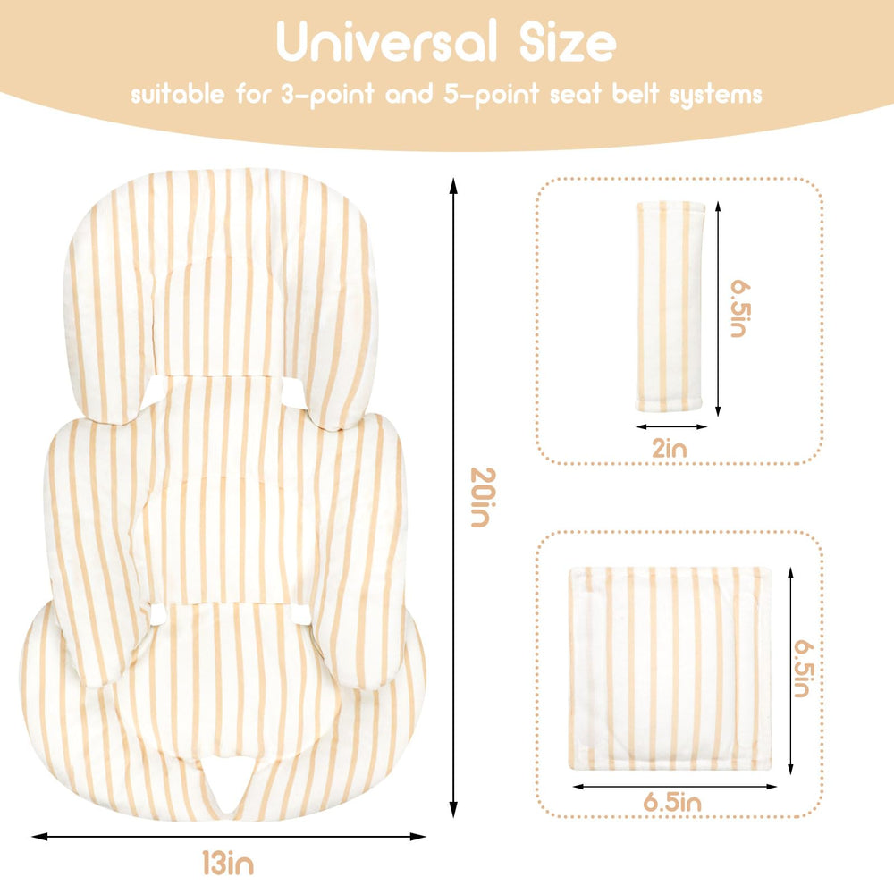 CARUILI 3D dots pattern adds cute style to car seat insert