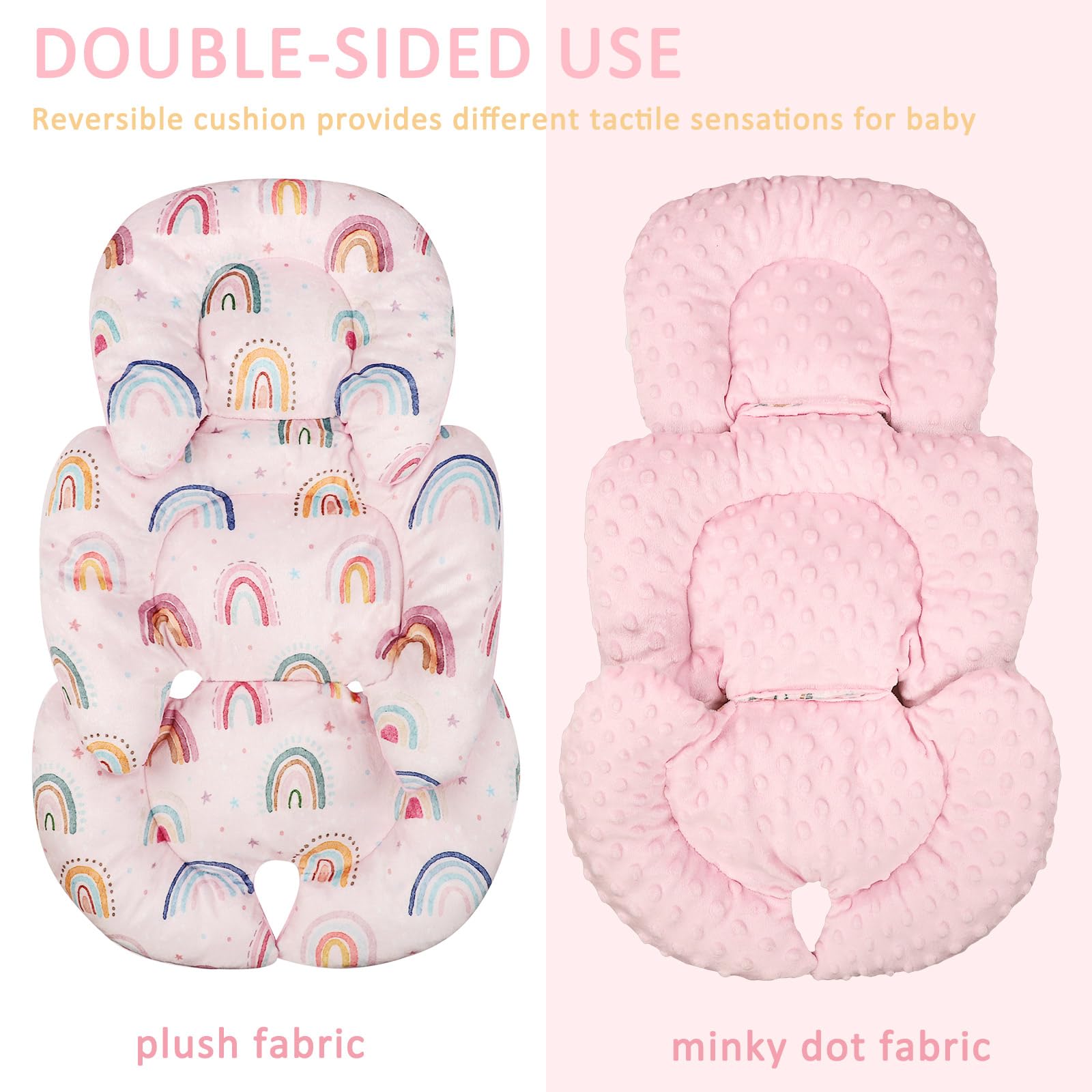 CARUILI strap covers soft pile material protect shoulders with comfy cushioning.