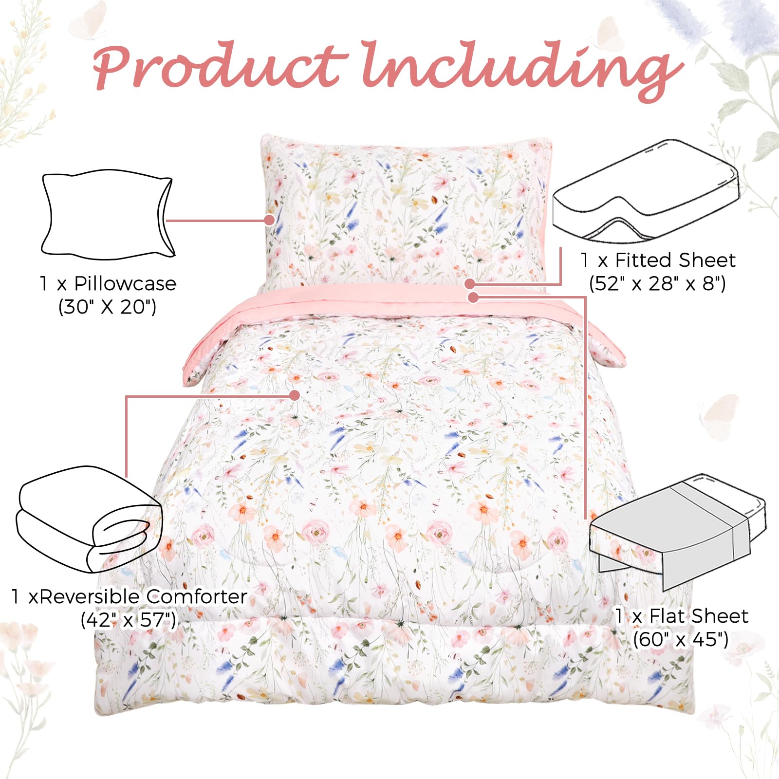 CARUILI closeup floral pattern highlights charming accents.