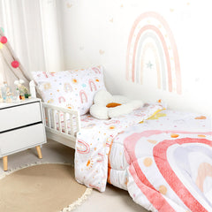 CARUILI toddler bedding soft microfiber fabric showing breathable comfort