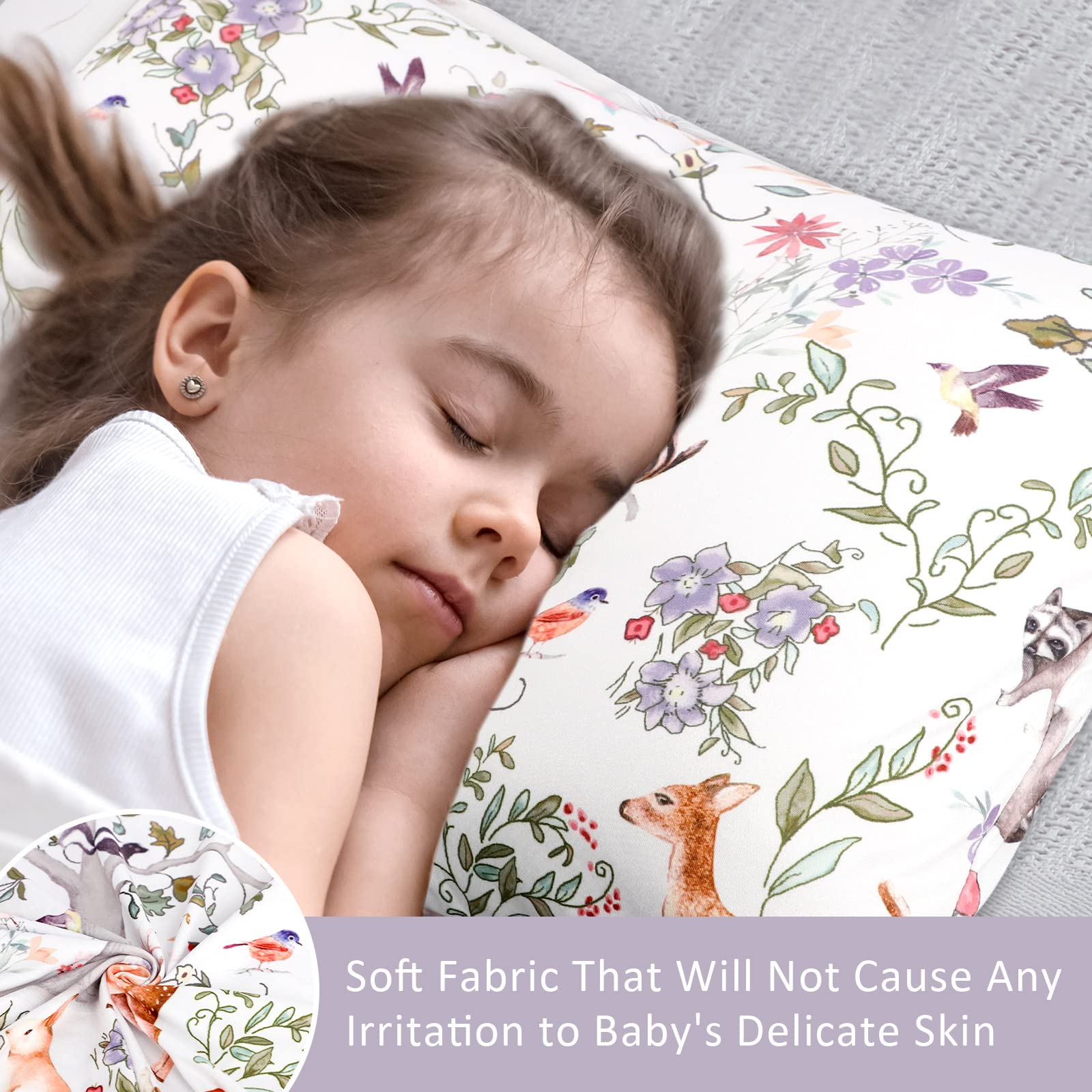 CARUILI toddler pillowcase envelope closure for safe, easy on-off nights