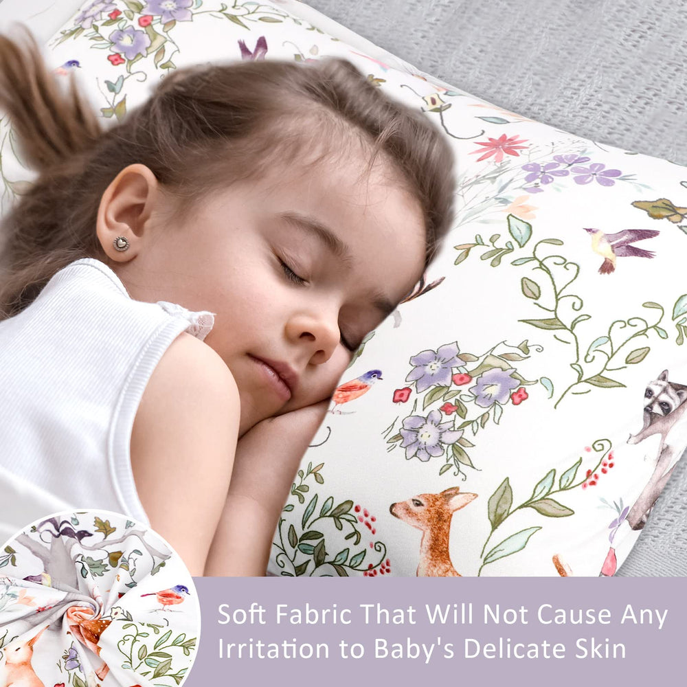 CARUILI toddler pillowcase envelope closure for safe, easy on-off nights