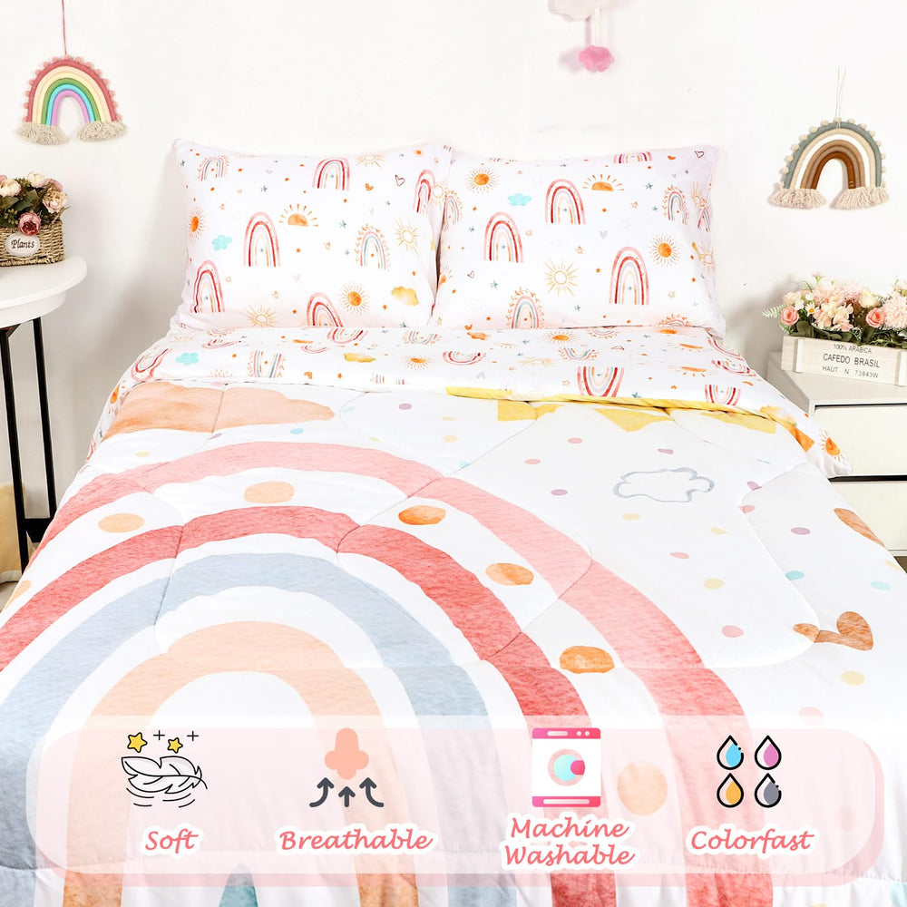 CARUILI pillowcases included complete the cute set and keep pillowcases tidy.