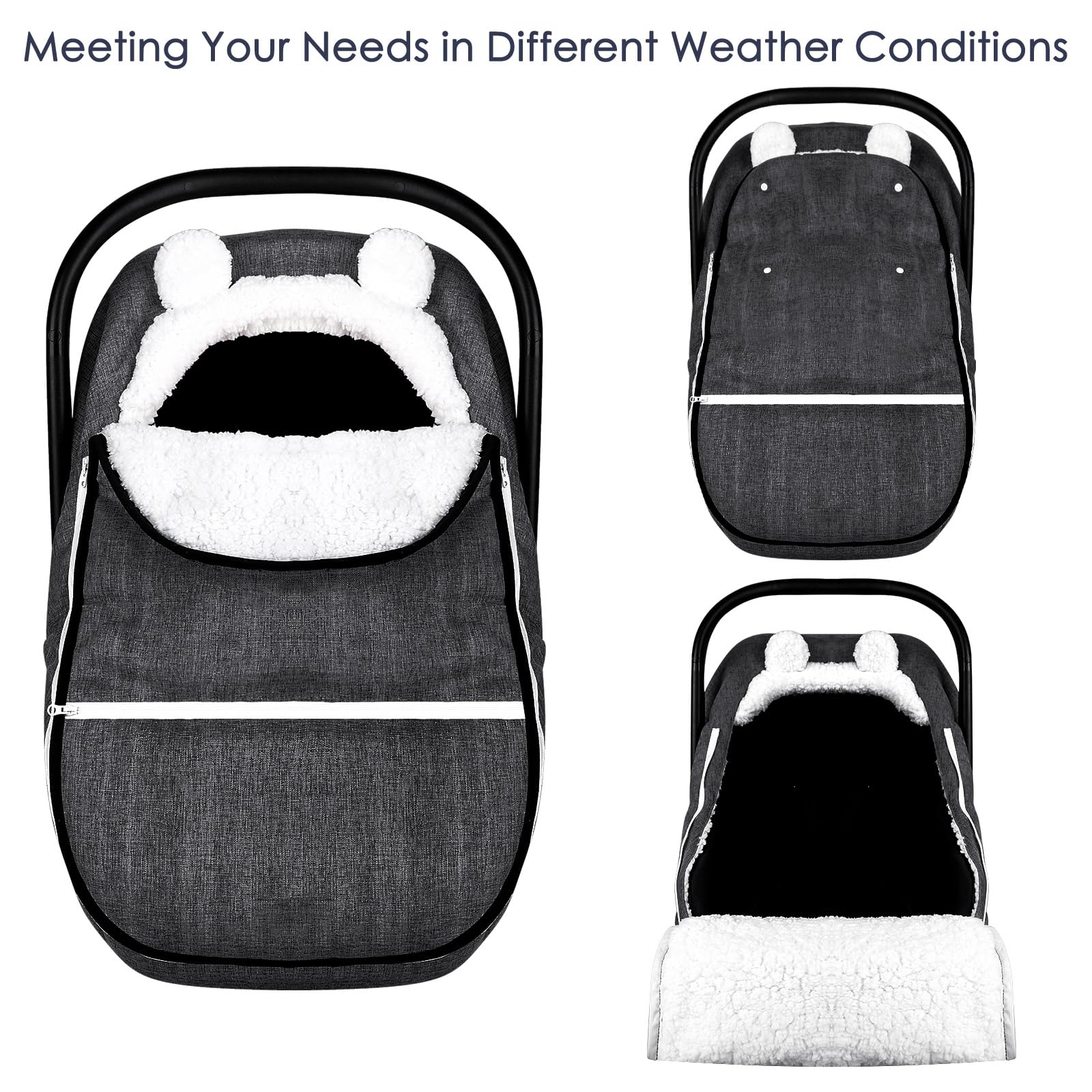 CARUILI sleek black finish adds fashion-forward style to outings