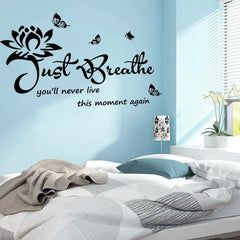 CASADECOR bedroom wall sticker creates a relaxing retreat with positive words