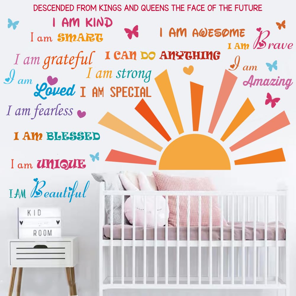 CASADECOR inspirational quotes wall sticker brightens playroom walls with motivation.