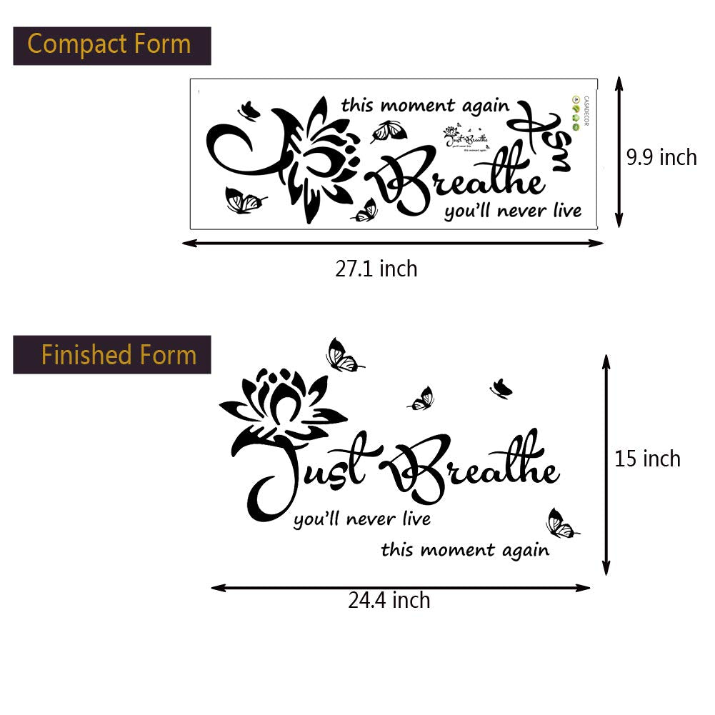 CASADECOR wall sticker assembly guide image showing easy DIY placement