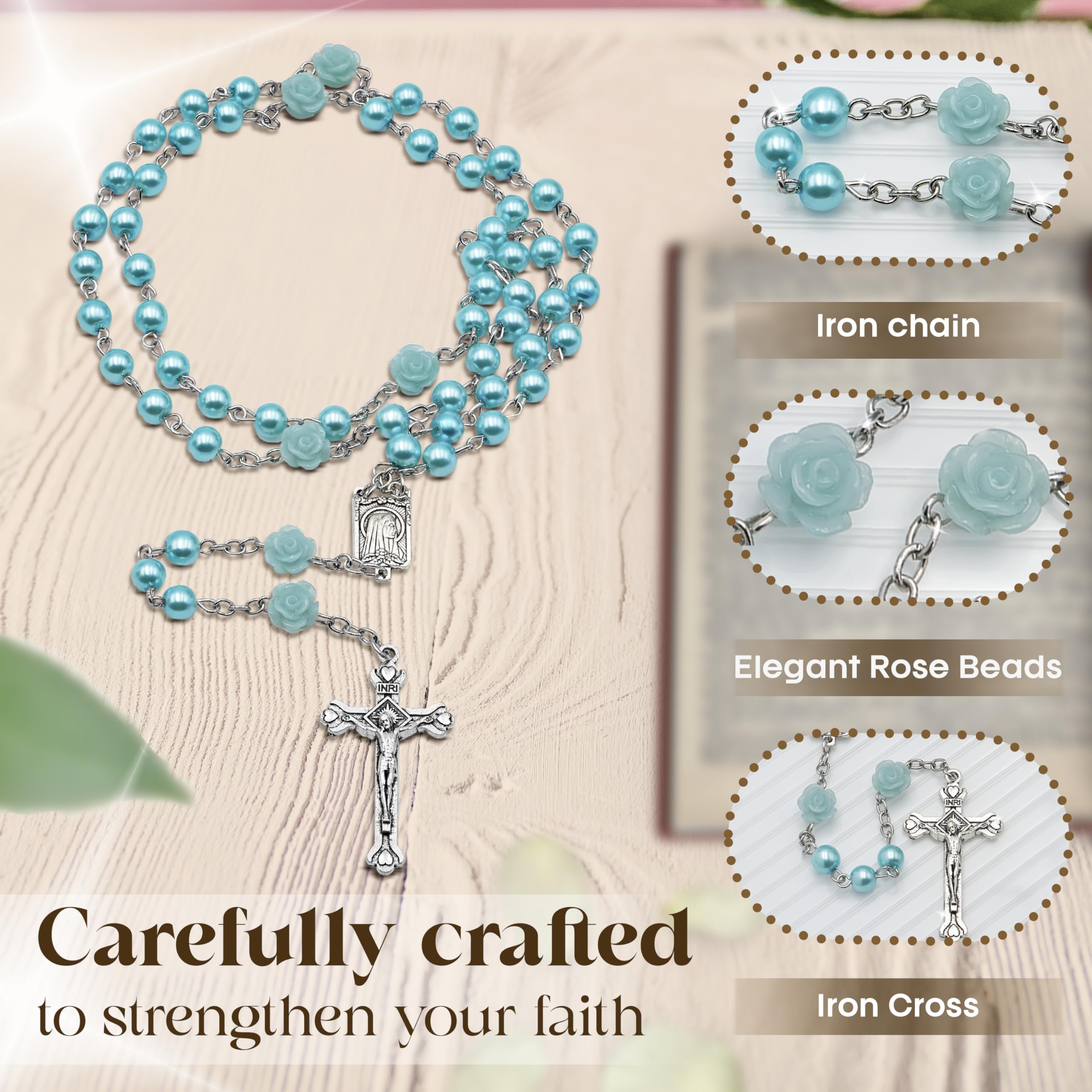 Cascade Goods baptism gift packaging white blue ready for gifting.