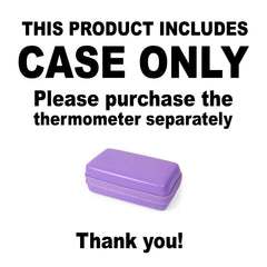 CaseSack forehead thermometer case interior with compartments for devices and accessories