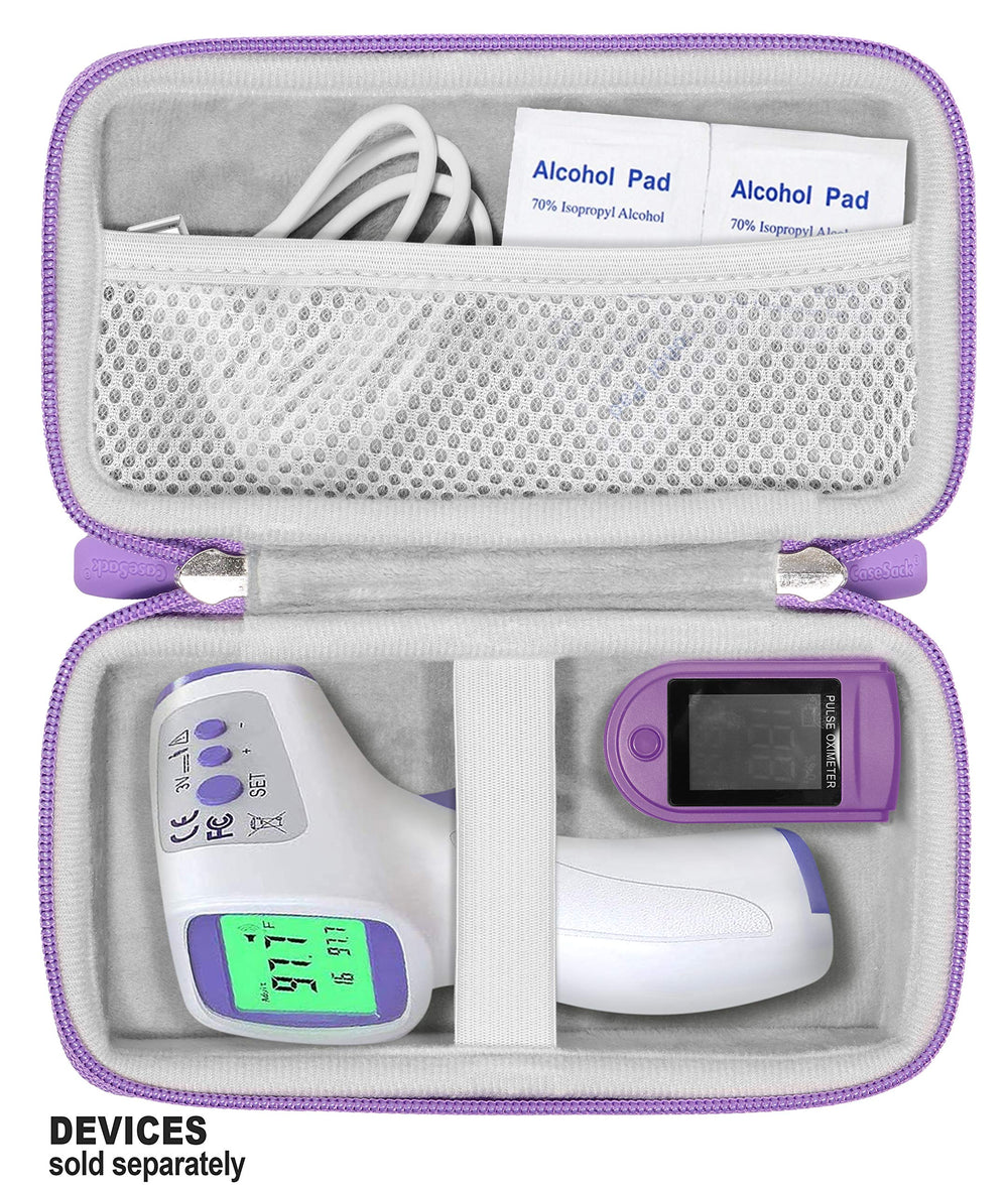 CaseSack forehead thermometer case with detachable wrist strap enables easy carrying
