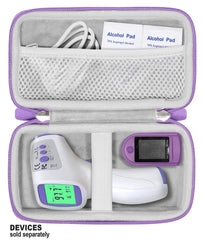 CaseSack forehead thermometer case with detachable wrist strap enables easy carrying