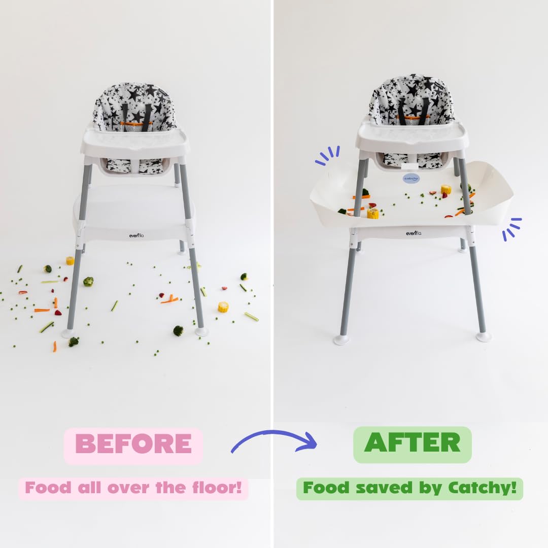 Catchy food catcher easy wipe-clean surface after meals