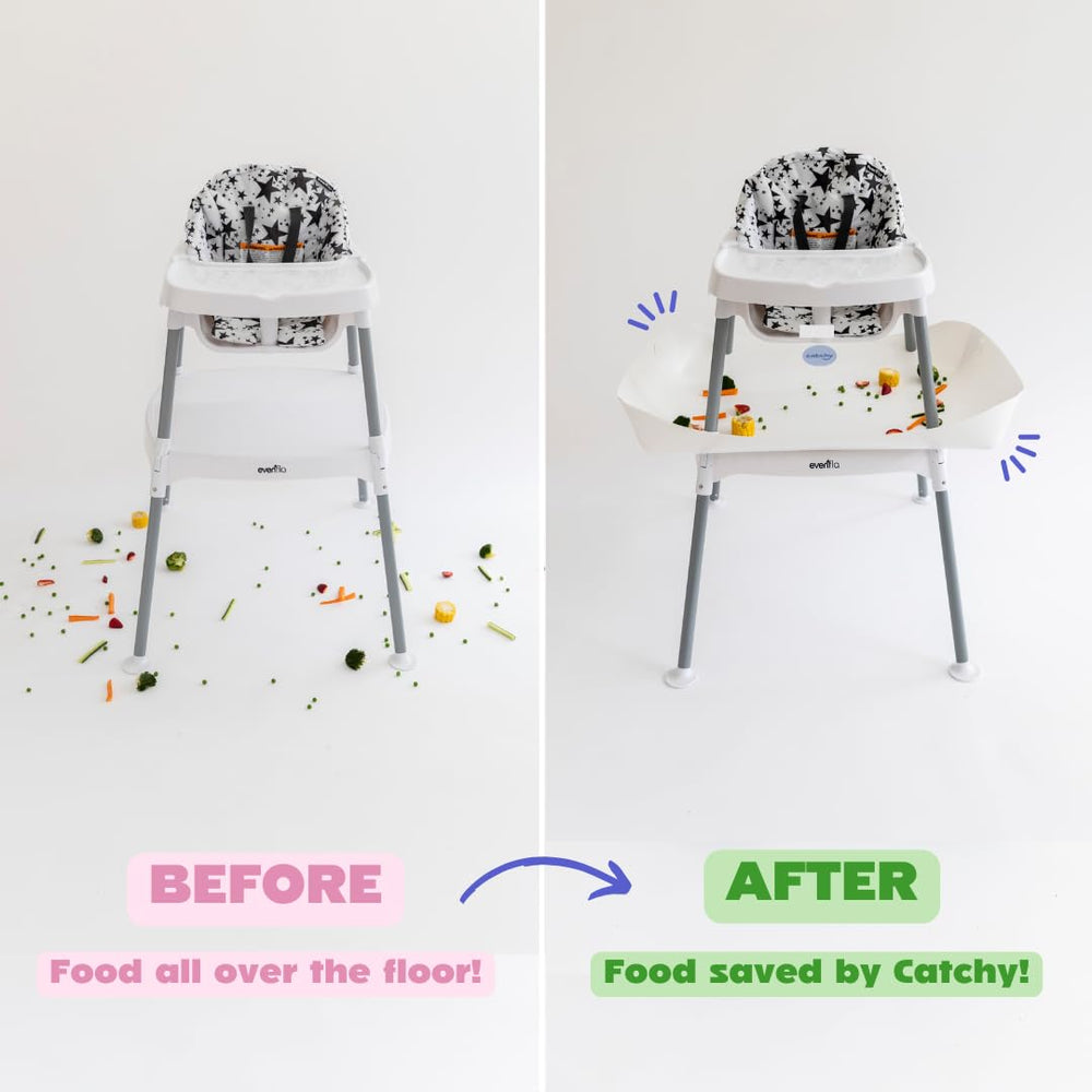 Catchy food catcher easy wipe-clean surface after meals