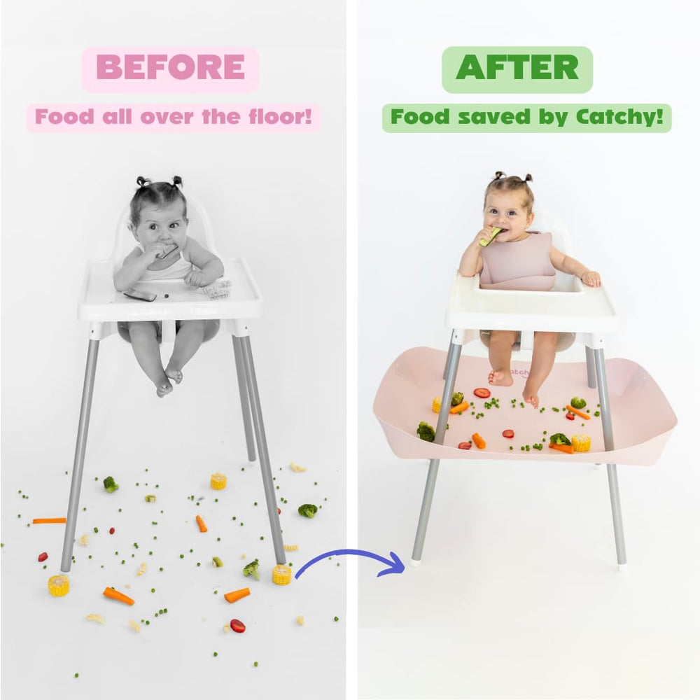 Catchy Food Catcher protects floors from dropped food