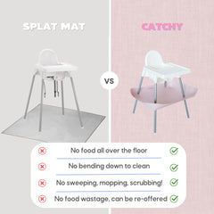 Catchy Food Catcher catching dropped morsels during toddler meals
