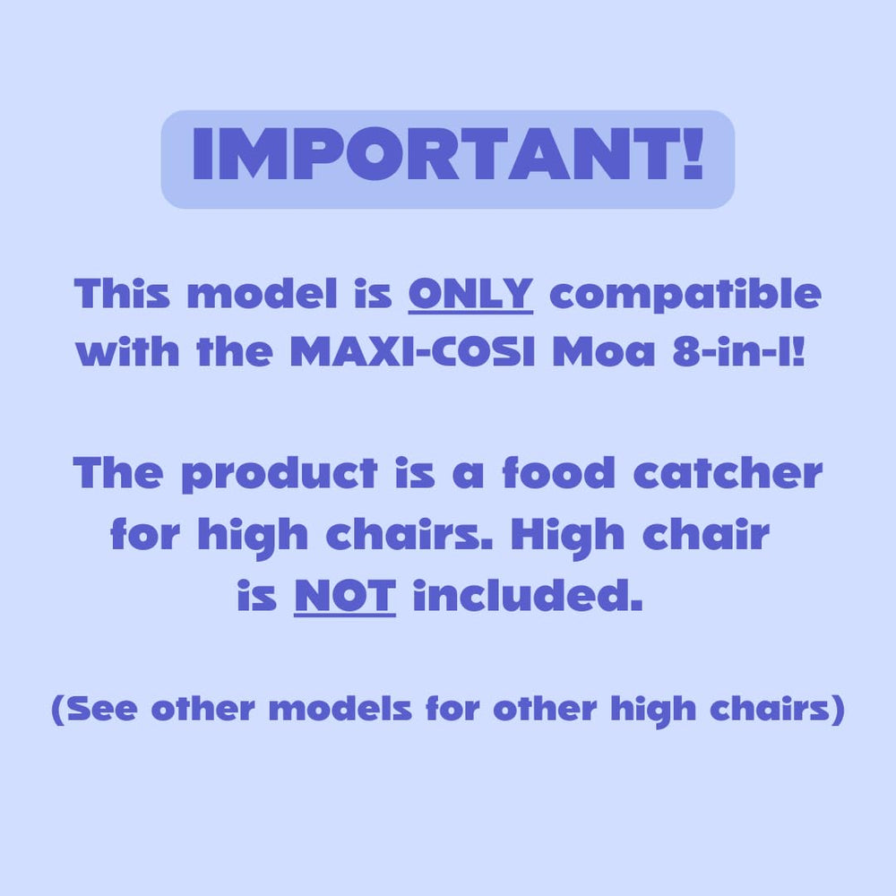 Catchy Food Catcher shown with one-time installation for easy mealtimes.