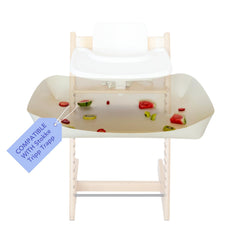 Catchy Food Catcher on Stokke Tripp Trapp shows secure attachment and mess control.