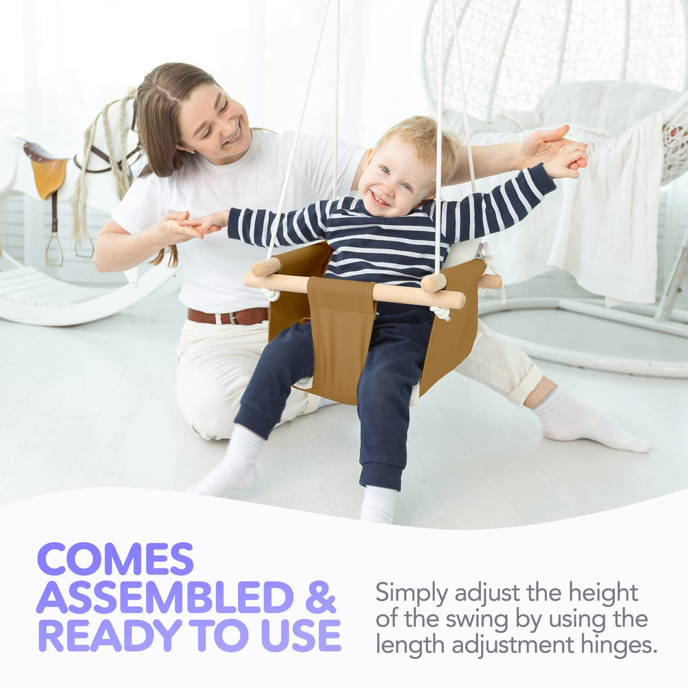 Cateam indoor-outdoor use swing ready for living room, porch, or garden setups.