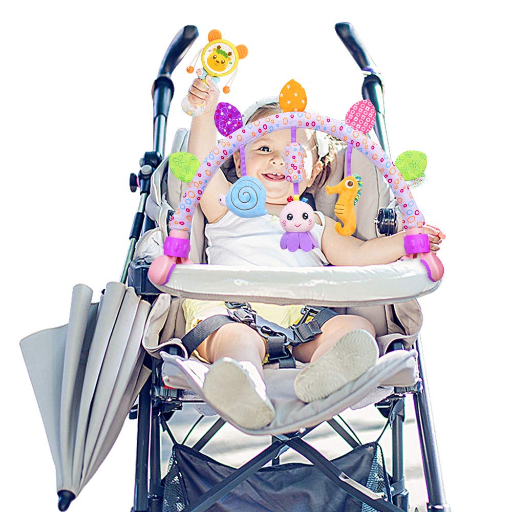 Caterbee Travel Arch Bassinet Toy pram attachment supports on the go play