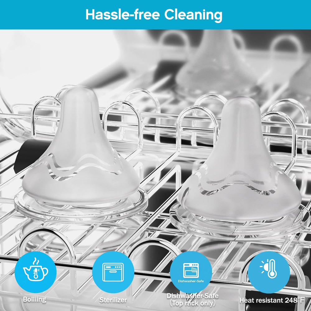 Cathill 4-pack nipple set ideal for quick swaps and travel.