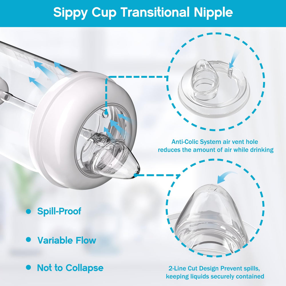 Cathill anti-colic venting helps reduce gas during meals.