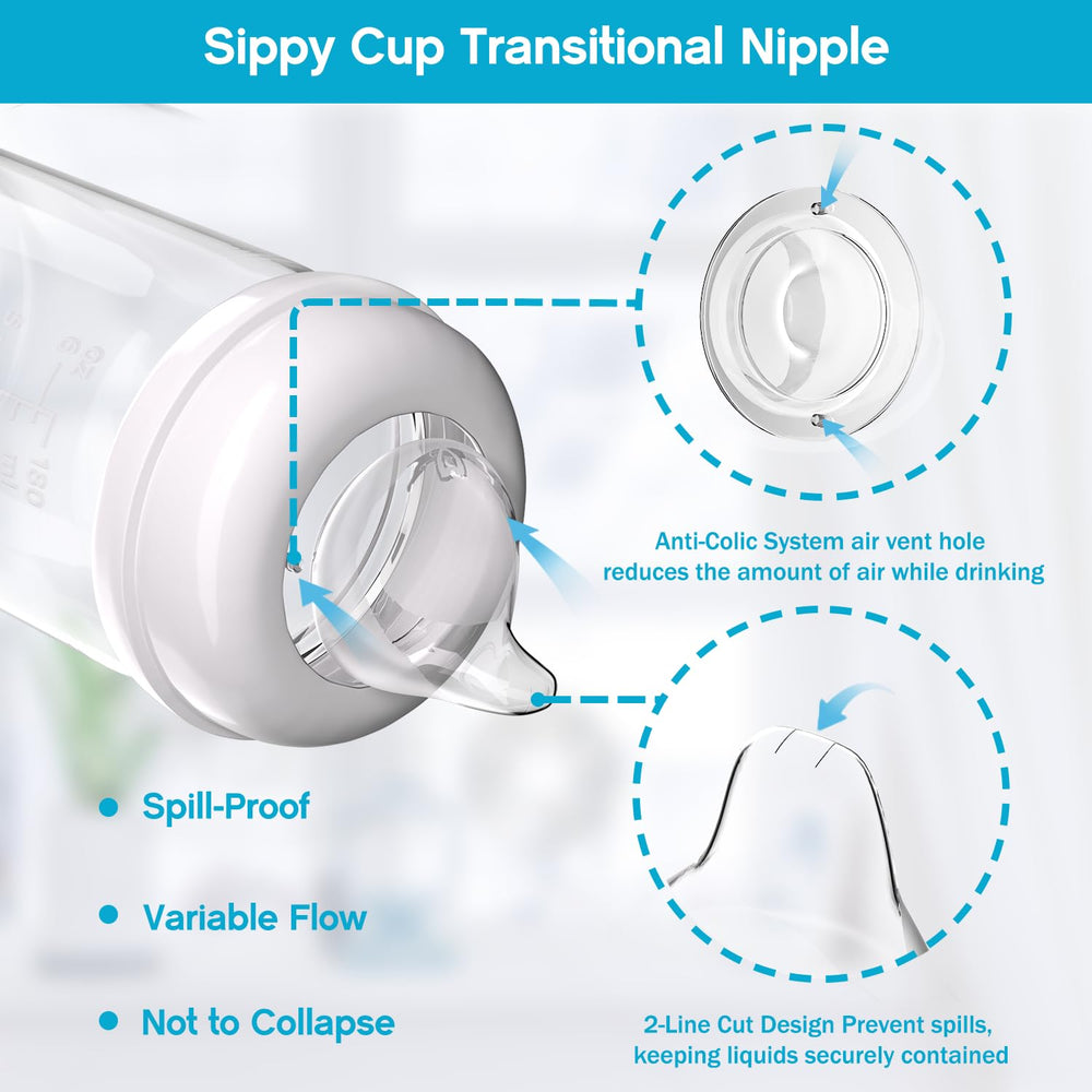 Cathill BPA-free silicone spout nipples ready for safe cleaning and daily use