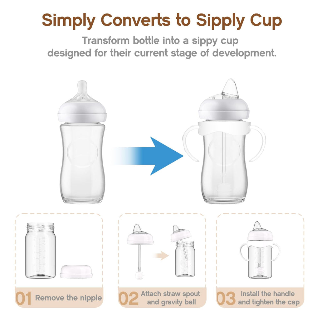 Cathill leak-proof spout reduces spills during play and feeding.