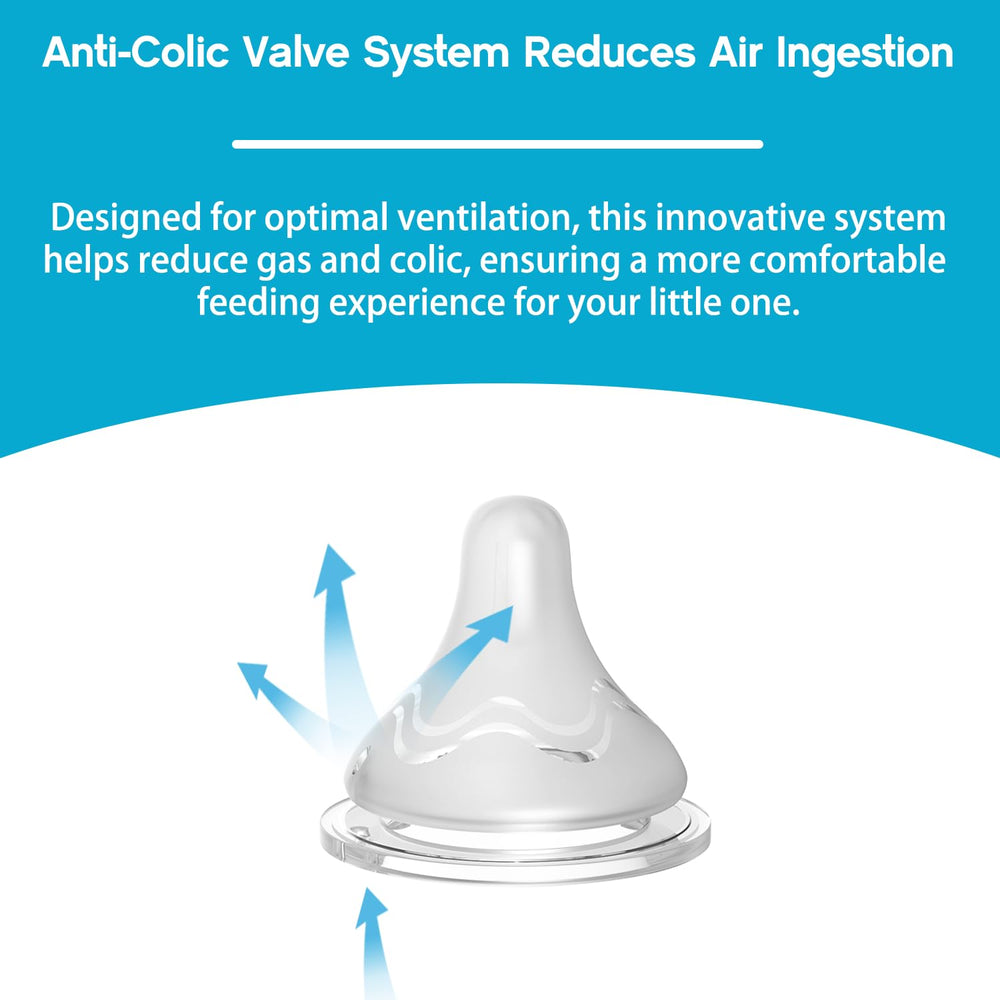 Cathill natural breast-like design helps baby accept bottle feeding easily.