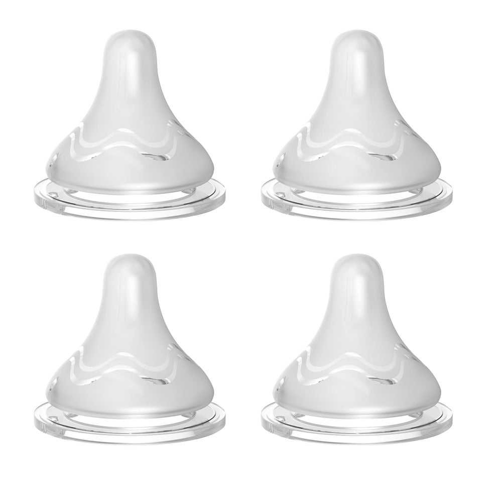 Cathill soft silicone nipple for Spectra compatibility, gentle flow for smooth breast-to-bottle transition.