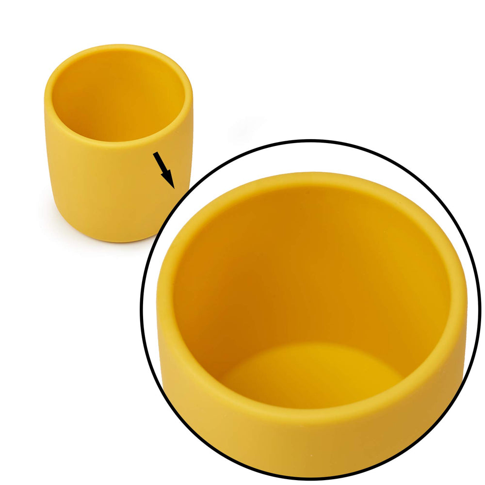 Catii open cup pink shows weighted base for topple resistance.