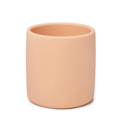 Catii silicone toddler cup 6oz pink side view, easy-grip for little hands.